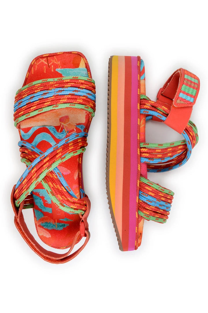 FARM RIO New In TROPICAL PLATFORM SANDAL 2 FARM RIO New In TROPICAL PLATFORM SANDAL