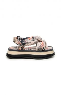FARM RIO Accessories BIRDS SCARF FLATFORM SANDAL 7 FARM RIO Accessories BIRDS SCARF FLATFORM SANDAL