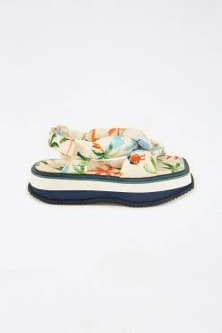 FARM RIO COPACABANA SCARF FLATFORM SANDAL Accessories