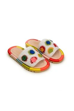 FARM RIO Sunset Crochet Slide Sandal Accessories