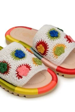 FARM RIO Sunset Crochet Slide Sandal Accessories
