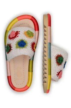FARM RIO Sunset Crochet Slide Sandal Accessories