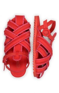 FARM RIO Red Zigzag Sandal