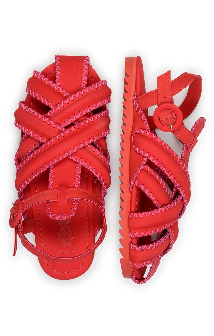 FARM RIO Red Zigzag Sandal 2 FARM RIO Red Zigzag Sandal