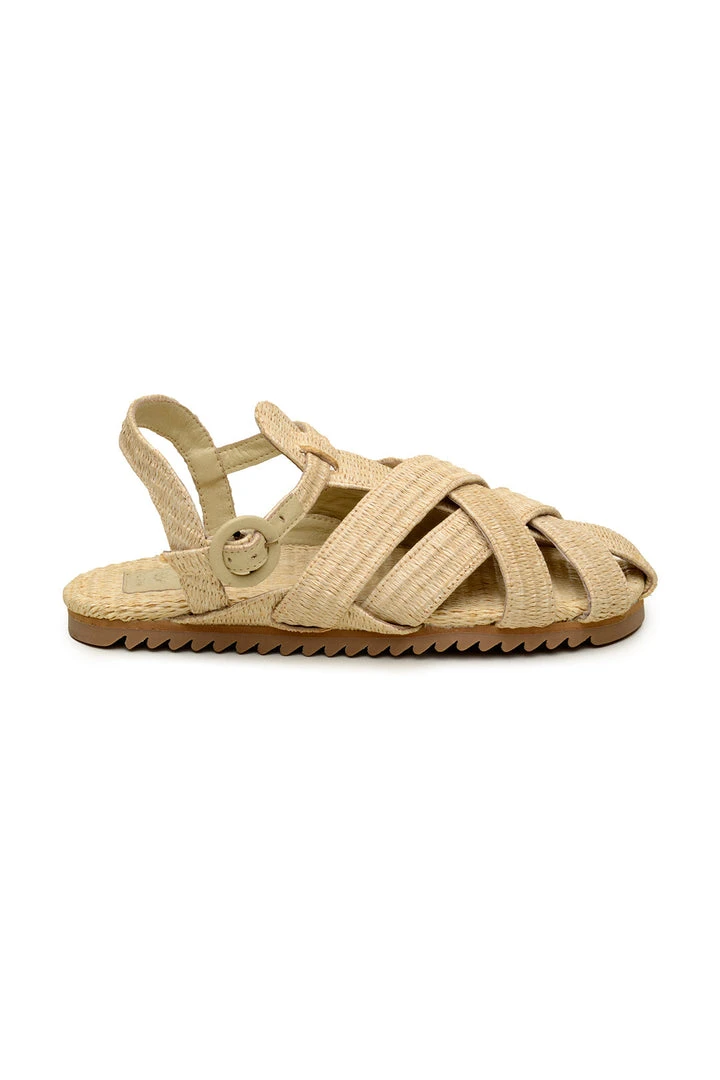 FARM RIO SYNTHETIC RAFFIA ZIGZAG SANDAL New In 4 FARM RIO SYNTHETIC RAFFIA ZIGZAG SANDAL New In