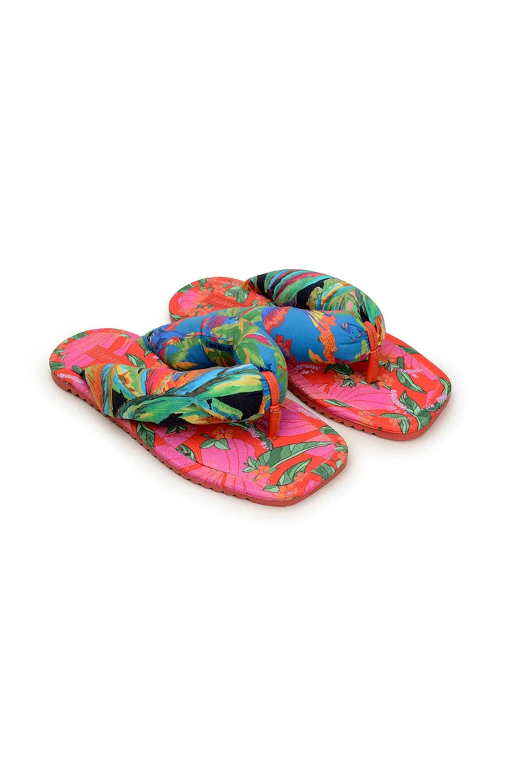 FARM RIO Accessories MULTI SCARF PUFFY FLIP FLOP 1 FARM RIO Accessories MULTI SCARF PUFFY FLIP FLOP