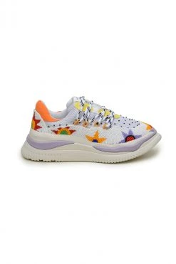 FARM RIO SUNSET BEADED PLATFORM SNEAKER