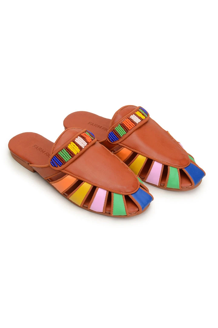 FARM RIO RUST RAINBOW BEADED MULE 1 FARM RIO RUST RAINBOW BEADED MULE