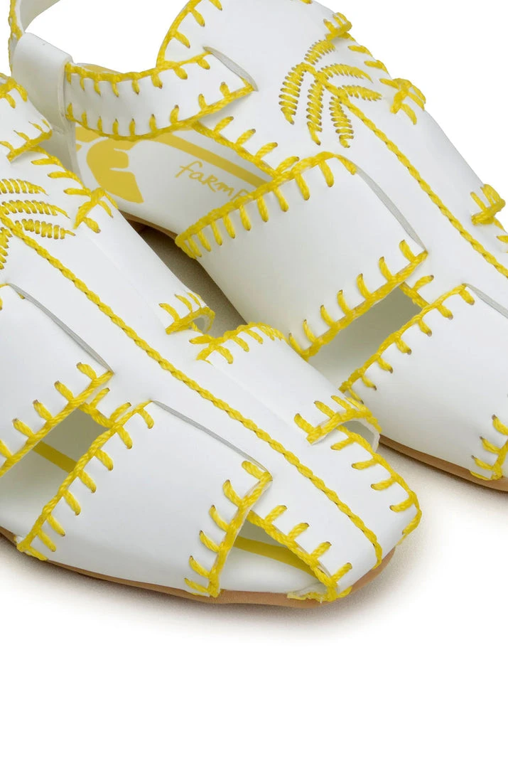 FARM RIO Yellow Palm Tree Sandal 3 FARM RIO Yellow Palm Tree Sandal