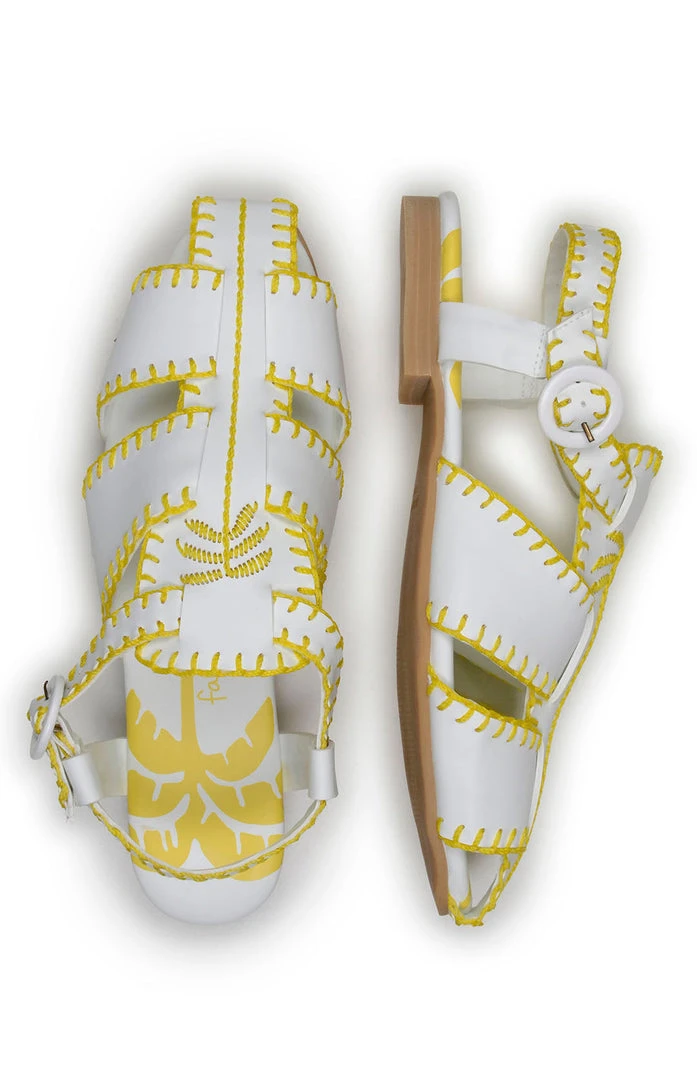 FARM RIO Yellow Palm Tree Sandal 2 FARM RIO Yellow Palm Tree Sandal