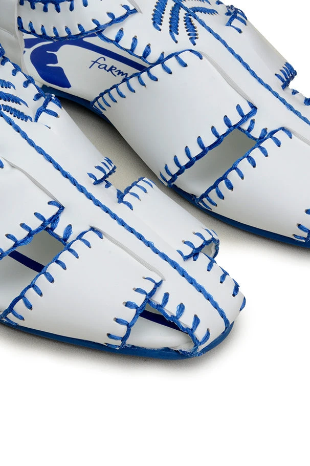 FARM RIO BLUE PALM TREE SANDAL 2 FARM RIO BLUE PALM TREE SANDAL