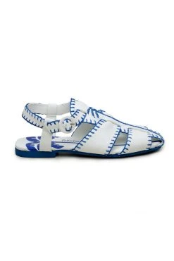 FARM RIO BLUE PALM TREE SANDAL 7 FARM RIO BLUE PALM TREE SANDAL