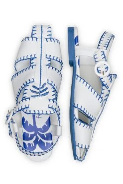 FARM RIO BLUE PALM TREE SANDAL 6 FARM RIO BLUE PALM TREE SANDAL