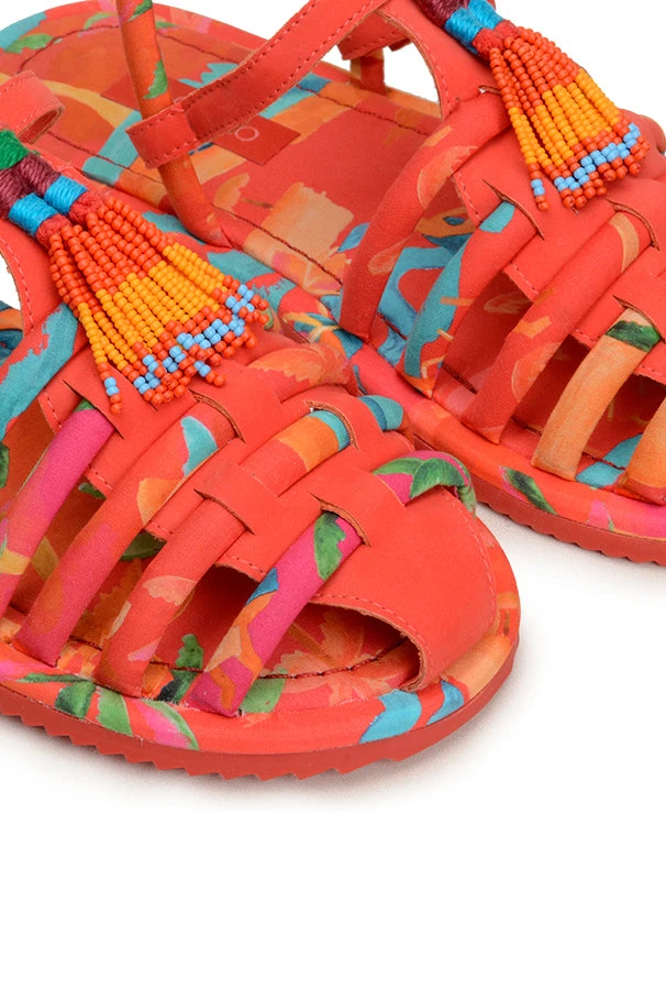 FARM RIO New In TROPICAL TUBE STRAP SANDAL 2 FARM RIO New In TROPICAL TUBE STRAP SANDAL