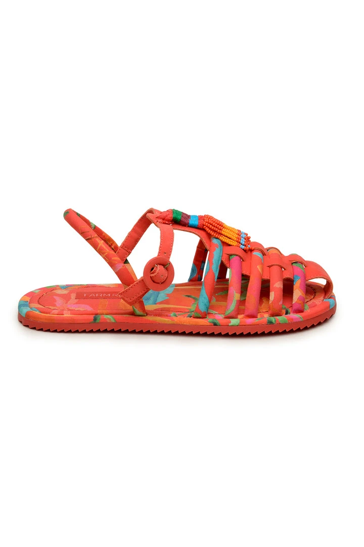 FARM RIO New In TROPICAL TUBE STRAP SANDAL 4 FARM RIO New In TROPICAL TUBE STRAP SANDAL
