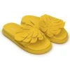 FARM RIO Yellow Monstera Anatomic Slide Sandal