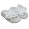 FARM RIO WHITE MONSTERA ANATOMIC SLIDE SANDAL