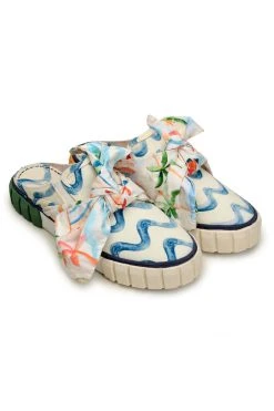 FARM RIO COPACABANA MULE SNEAKER WITH BOW