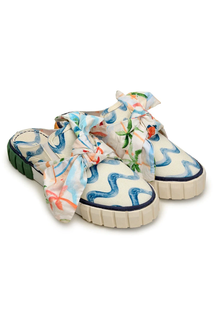 FARM RIO COPACABANA MULE SNEAKER WITH BOW 1 FARM RIO COPACABANA MULE SNEAKER WITH BOW