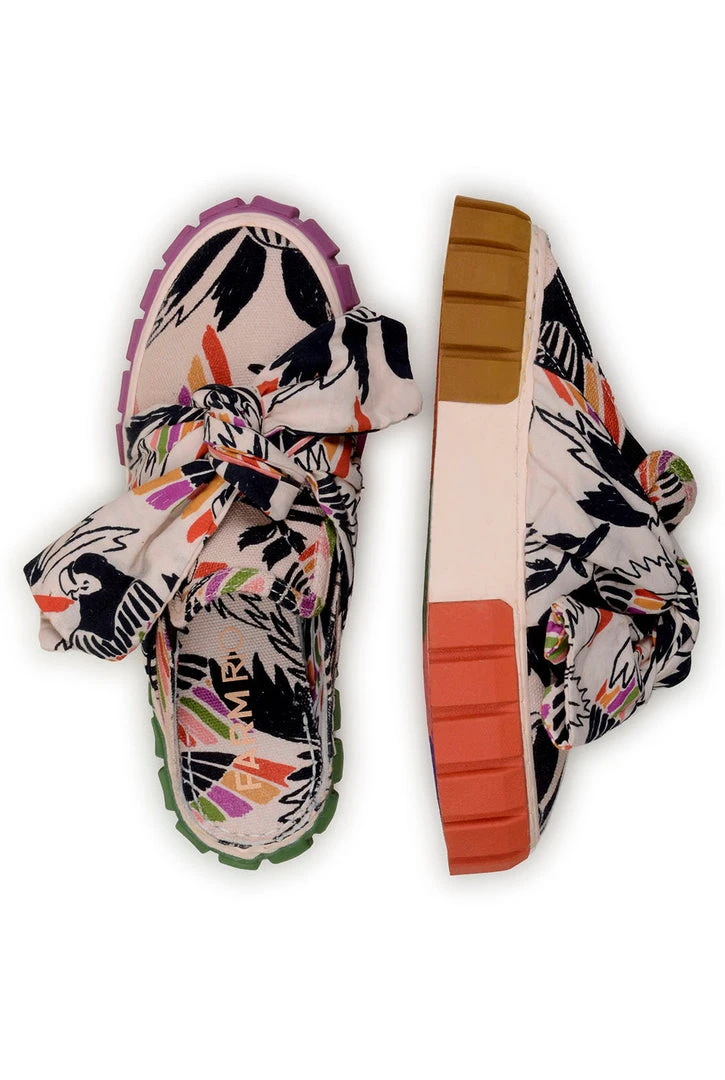 FARM RIO Birds Mule Sneaker With Bow 3 FARM RIO Birds Mule Sneaker With Bow