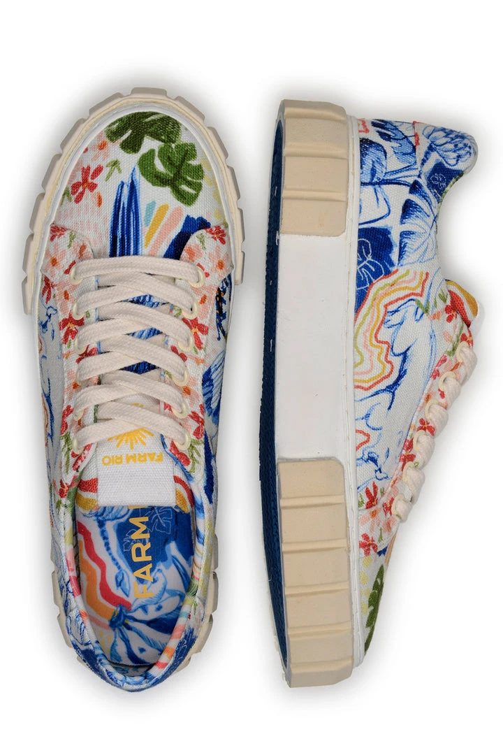 FARM RIO COPACABANA FLATFORM SNEAKER New In 3 FARM RIO COPACABANA FLATFORM SNEAKER New In