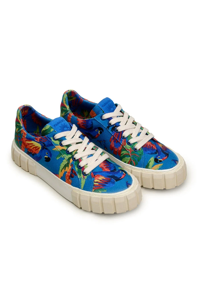 FARM RIO BLUE MACAW FLATFORM SNEAKER 1 FARM RIO BLUE MACAW FLATFORM SNEAKER