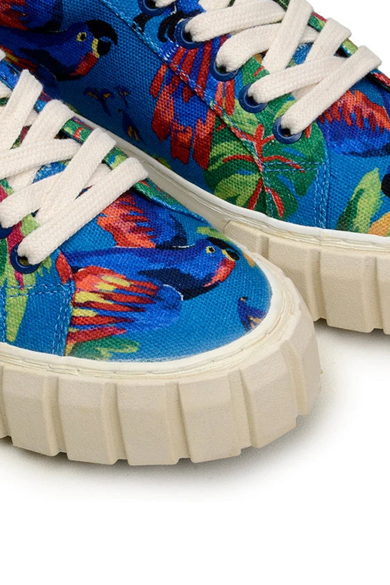 FARM RIO BLUE MACAW FLATFORM SNEAKER 2 FARM RIO BLUE MACAW FLATFORM SNEAKER