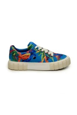 FARM RIO BLUE MACAW FLATFORM SNEAKER 7 FARM RIO BLUE MACAW FLATFORM SNEAKER