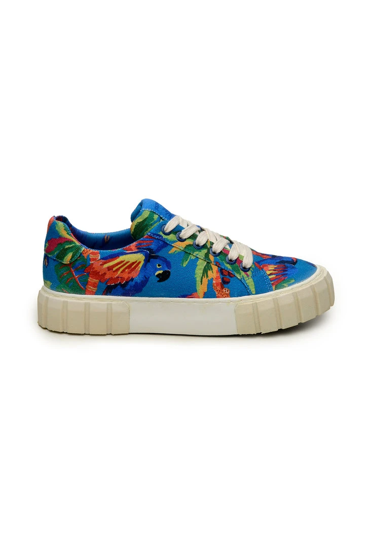 FARM RIO BLUE MACAW FLATFORM SNEAKER 4 FARM RIO BLUE MACAW FLATFORM SNEAKER