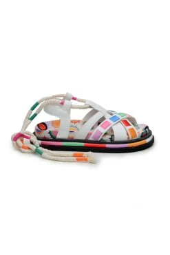 FARM RIO OFF WHITE SUNSET ANATOMIC SANDAL WITH BACK TIE 6 FARM RIO OFF WHITE SUNSET ANATOMIC SANDAL WITH BACK TIE