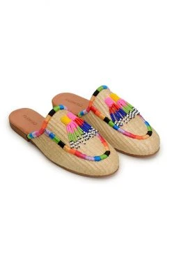 FARM RIO Most Loved Natural Raffia Mule