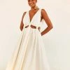 FARM RIO New In White Cut Out Midi Dress