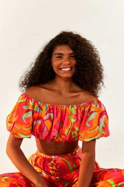 FARM RIO Fruit Brush Crop Top