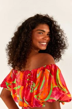 FARM RIO Fruit Brush Crop Top 8 FARM RIO Fruit Brush Crop Top