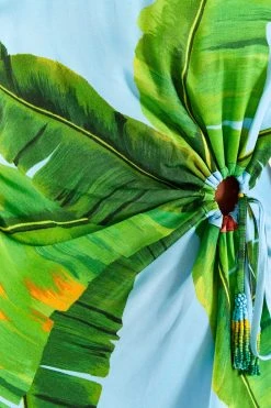 FARM RIO Blue Fresh Bananas Midi Dress New In 9 FARM RIO Blue Fresh Bananas Midi Dress New In