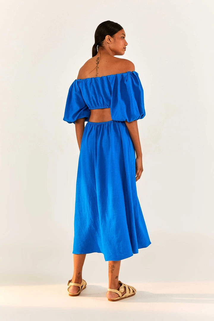 FARM RIO New In Blue Knot Midi Dress 2 FARM RIO New In Blue Knot Midi Dress