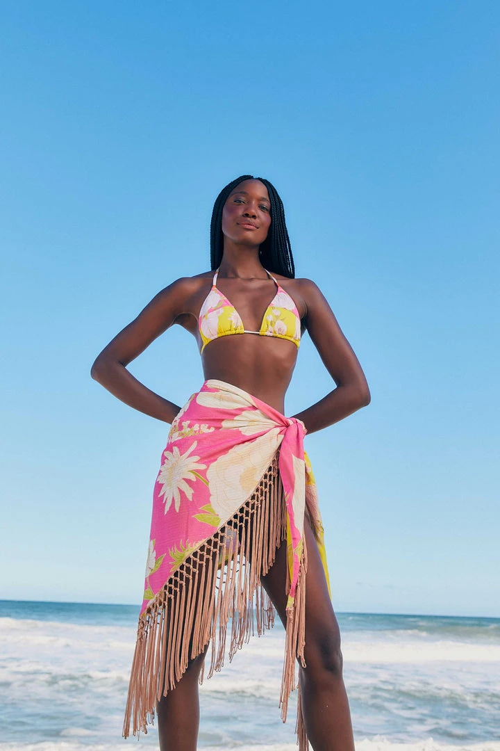 FARM RIO New In Neon Garden Reversible Sarong 1 FARM RIO New In Neon Garden Reversible Sarong