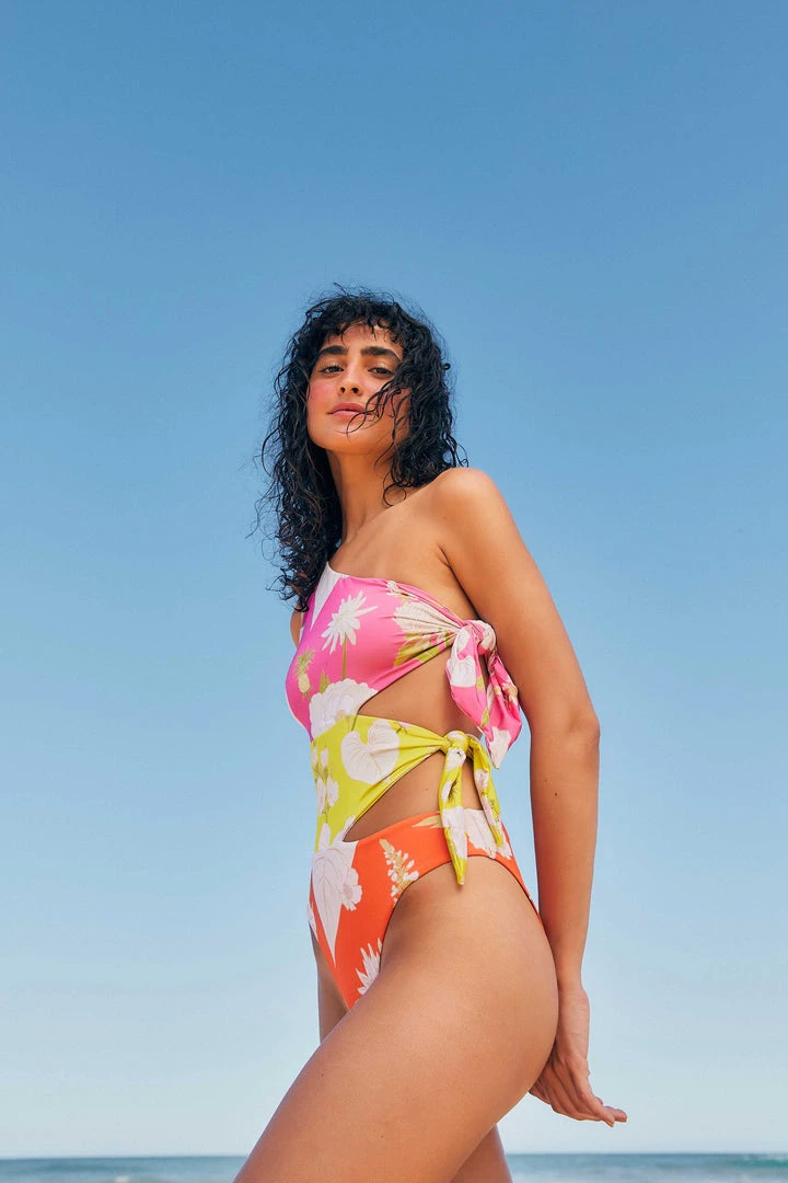 FARM RIO Neon Garden One Piece Swimsuit 1 FARM RIO Neon Garden One Piece Swimsuit