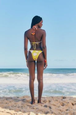 FARM RIO Neon Garden Triangle Bikini Top