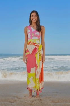 FARM RIO New In NEON GARDEN SARONG