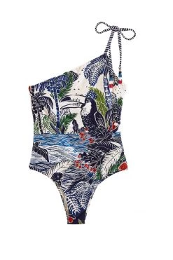 FARM RIO Graphic Rio One Piece Swimsuit New In 9 FARM RIO Graphic Rio One Piece Swimsuit New In