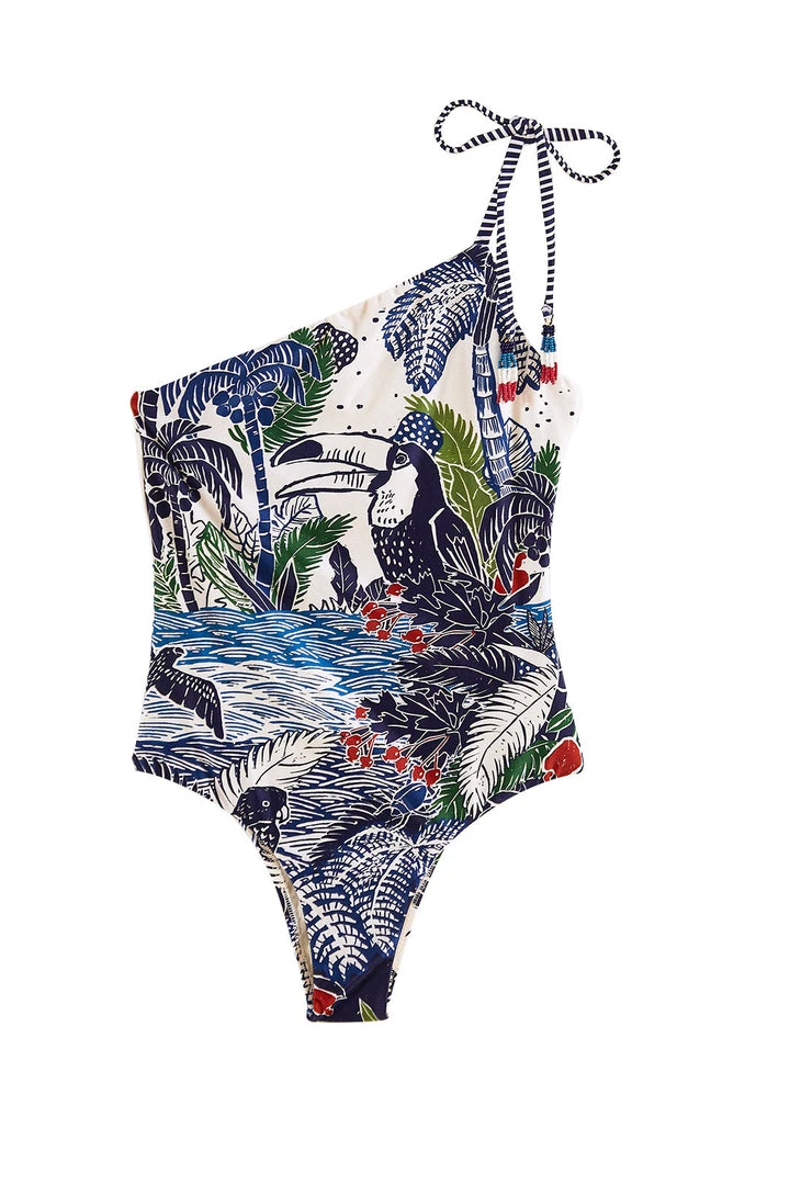 FARM RIO Graphic Rio One Piece Swimsuit New In 5 FARM RIO Graphic Rio One Piece Swimsuit New In