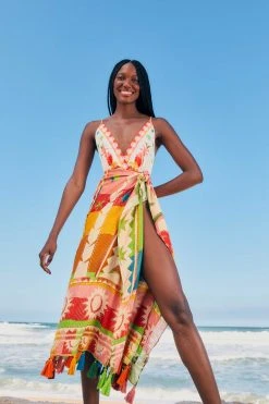 FARM RIO New In Rainbow Sunset Sarong