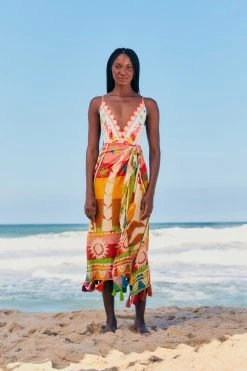FARM RIO New In Rainbow Sunset Sarong