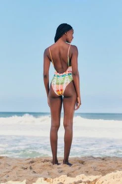 FARM RIO New In Rainbow Sunset One Piece Swimsuit