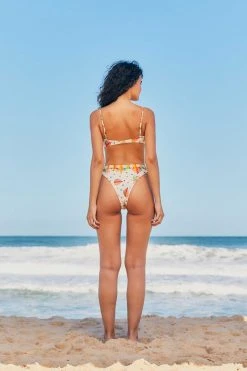 FARM RIO Rainbow Sunset Bikini Top New In