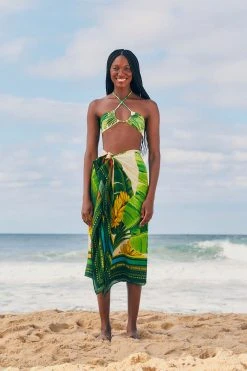 FARM RIO Fresh Forest Sarong New In 10 FARM RIO Fresh Forest Sarong New In