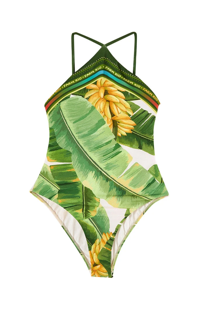FARM RIO New In Fresh Forest One Piece Swimsuit 5 FARM RIO New In Fresh Forest One Piece Swimsuit
