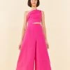 FARM RIO New In Pink One Shoulder Jumpsuit