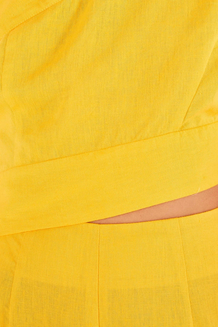 FARM RIO New In Yellow One Shoulder Jumpsuit 5 FARM RIO New In Yellow One Shoulder Jumpsuit